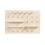 Maclean wooden board organizer  light wood color  40x60 cm  max. 20 kg  MC-130 WD - imagine 2