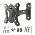 Maclean MC-416 TV Monitor Wall Mount 13 -32  30kg Tilt Rotate max. VESA 100x100 Black Powder Coating LED OLED LCD Universal Bracket Holder - imagine 8