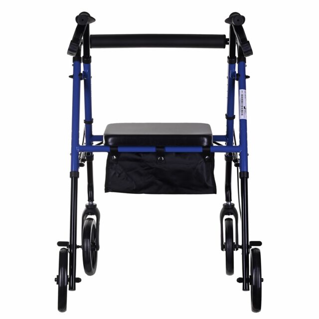 Lightweight aluminium four-wheel rehabilitation walker CH100AM - imagine 3