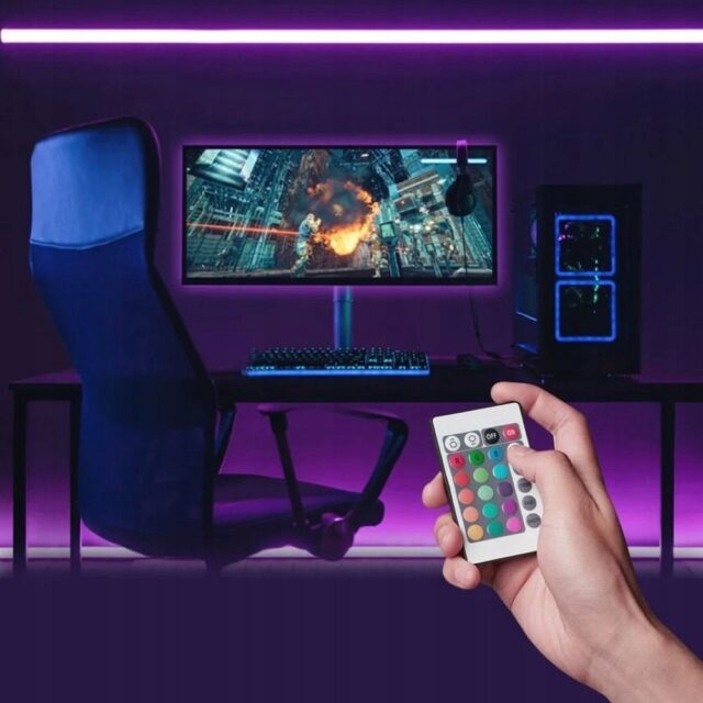 Taśma świetlna Vention RGB FPC LED z pilotem IR zasilanie USB 5V  5m - imagine 4