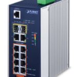 PLANET IGS-4215-8P2T2S network switch Managed L2/L4 Gigabit Ethernet (10/100/1000) Power over Ethernet (PoE) Blue  Silver