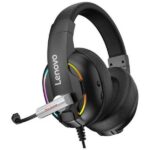 Słuchawki nauszne Lenovo HU75 gamingczarny/black przewodowe 2x Jack 3,5mm+USB - imagine 4