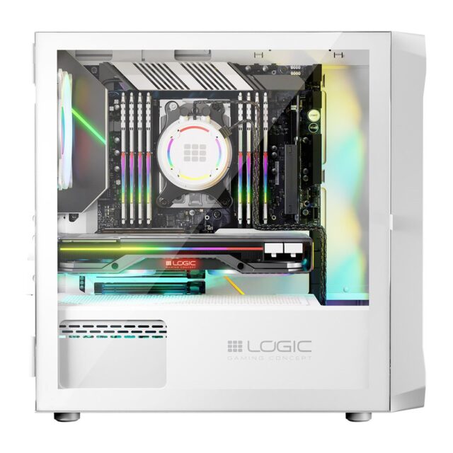 Logic PORTOS ARGB MINI USB 3.0 Case White - imagine 4