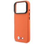 Case BMW M Metal Logo MagSafe for iPhone 17 Pro orange - imagine 6