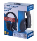 Esperanza EH118 headphones/headset Wired Head-band Calls/Music Black  Red - imagine 8