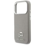Case Karl Lagerfeld Karl & Choupette     Head Pins Saffiano MagSafe for iPhone 17 Pro Max grey - imagine 6