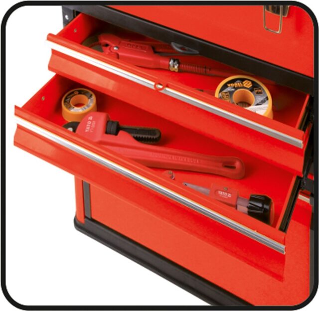 Yato YT-09107 small parts/tool box Metal Black  Red - imagine 2