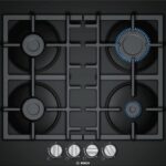 Bosch Serie 4 PNP6B6B90 hob Black Built-in 60 cm Gas 4 zone(s)