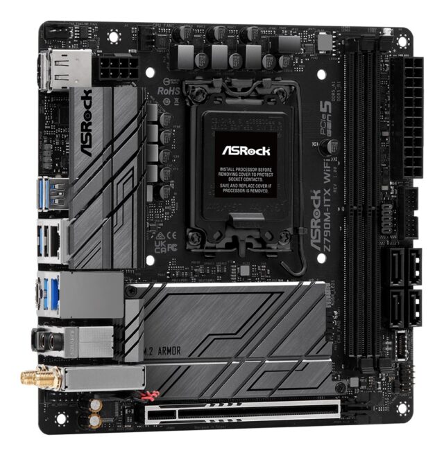 Asrock Z790M-ITX WiFi Intel Z790 LGA 1700 mini ITX - imagine 5