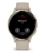 Garmin Venu 3S 3.05 cm (1.2 ) AMOLED 41 mm Digital 390 x 390 pixels Touchscreen Gold  Grey Wi-Fi GPS (satellite) - imagine 2