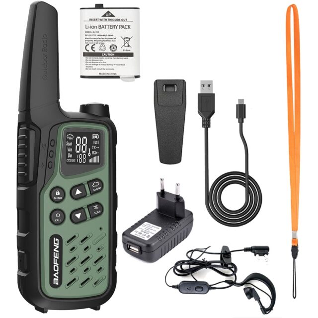 Walkie-Talkie Baofeng BF-T25E Green  2 pieces - imagine 4