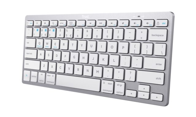 Trust Basic IS Wireless Keyboard Silver (24651) - imagine 2