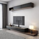 Maclean MC-450 Universal TV Stand for TV Cabinet max. 40kg  max. VESA 400x400 32-65  Tempered Glass Base 3-Level Height Adjustment - imagine 7
