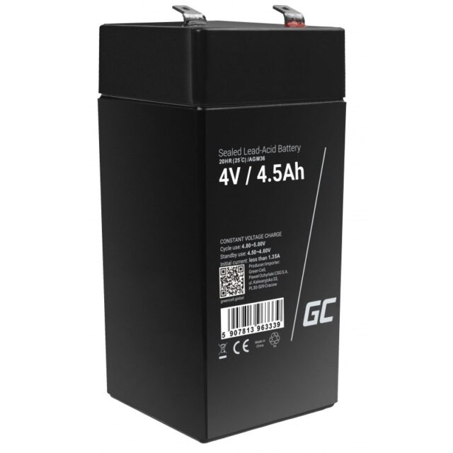 Green Cell AGM36 UPS battery VRLA AGM 4 V 4.5 Ah - imagine 5
