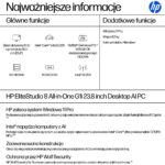 HP EliteStudio 8 AiO G1i Ultra 5 235 23.8 FHD Touch IPS 300nits LBL AG 16GB DDR5 5600 SSD512 Intel Graphics Cam 5MP W11Pro 3Y OnSite - imagine 3