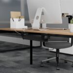 Maclean under-desk cable/extension organizer  max. load 5kg  black  MC-106 B - imagine 2