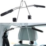 Maclean MC-870 Universal Car Hanger For Headrest Seat Bracket Car Coat Hanger Black