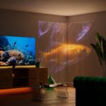 Twinkly Matrix - 480 RGB LED Pearl-shaped lights  clear wire  3.3x3.3ft F-plug type - imagine 5