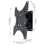 Techly 19-37  Wall Bracket for LED LCD TV Tilt 1 Swivel Black  ICA-LCD 2900B - imagine 4