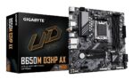 GIGABYTE B650M D3HP AX Motherboard - AMD Ryzen 9000 Series CPUs  5+2+2 Phases VRM  up to 8000MHz DDR5 (OC)  2xPCIe 4.0 M.2  WIFI 6E  2.5GbE LAN  USB 3.2 Gen 1