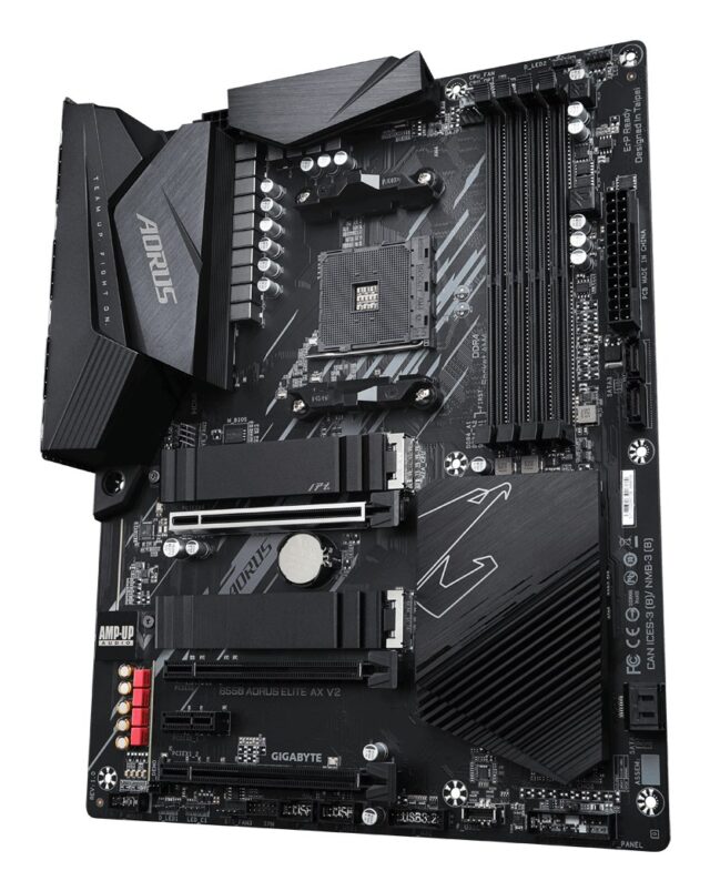 GIGABYTE B550 AORUS ELITE AX V2 Motherboard - AMD Ryzen 5000 CPUs  12+2 Phases VRM  up to 4733MHz DDR4  1xPCIe 4.0 + 1xPCIe 3.0 M.2  Wi-Fi 6E  2.5GbE LAN  USB 3.2 Gen 2 - imagine 3