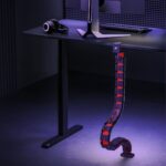 Nano RS desk cable organizer / cable grille  1345mm  black and red  RS125 - imagine 10