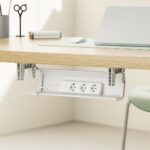 Maclean under-desk cable/extension organizer  max. load 5kg  white  MC-106 W - imagine 6