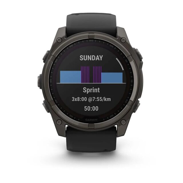 Garmin fenix 8 3.56 cm (1.4 ) 51 mm Digital 280 x 280 pixels Touchscreen Titanium Wi-Fi GPS (satellite) - imagine 4