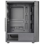 Aerocool DELTABKV1 ATX PC Case RGB Front Full Side Window 12cm Fan Black - imagine 2