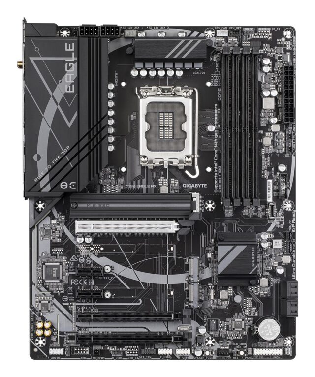 GIGABYTE Z790 EAGLE AX Motherboard - Supports Intel Core 14th Gen CPUs  12+1+1Phases Digital VRM  up to 7600MHz DDR5 (OC)  3xPCIe 4.0 M.2  Wi-Fi 6E  2.5GbE LAN  USB 3.2 Gen 2 - imagine 2