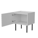Cama LUCCA bedside cabinet  2 pcs  47x40x52  white - imagine 2
