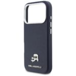 Case Karl Lagerfeld Karl & Choupette     Head Pins Saffiano MagSafe for iPhone 17 Pro blue - imagine 6