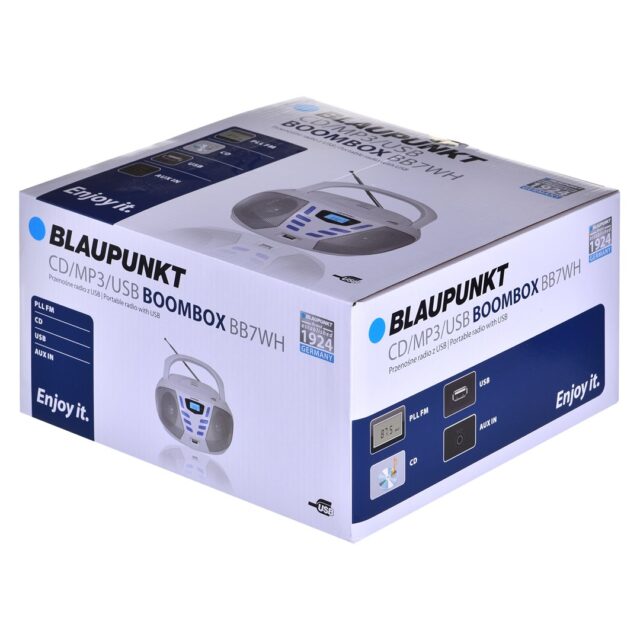 Blaupunkt BB7-WH portable stereo system Digital 2.4 W FM Grey MP3 playback - imagine 4