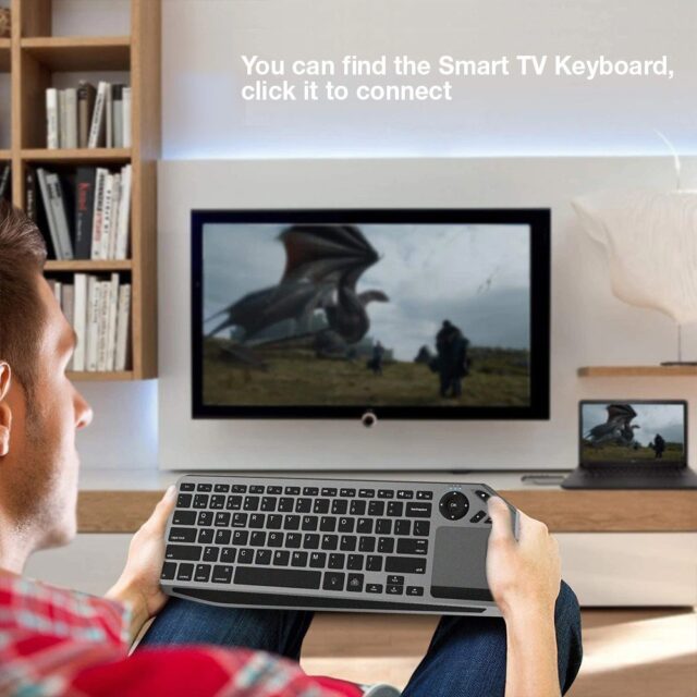 Techly ICTB9801TB keyboard Universal RF Wireless + Bluetooth QWERTY US English Black - imagine 16