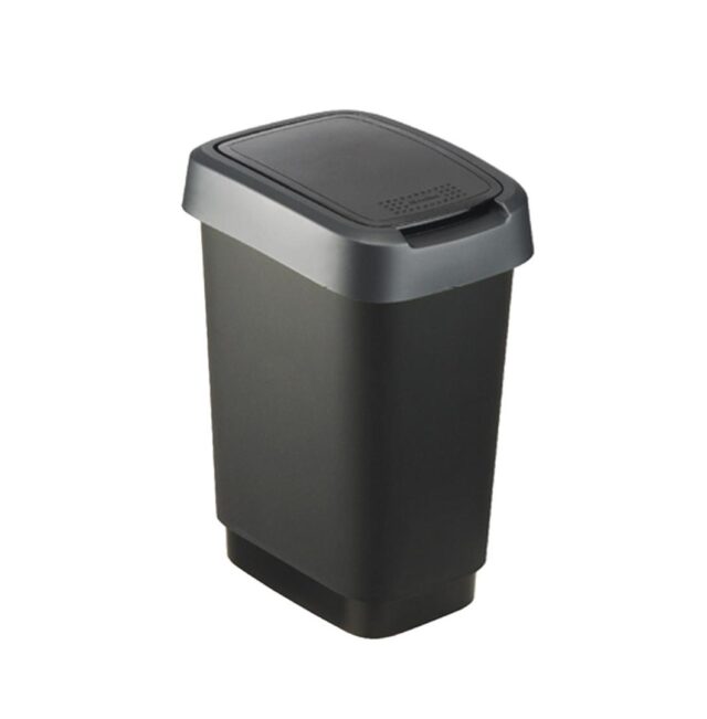 ROTHO Twist Silver - trash bin – 25l - imagine 3