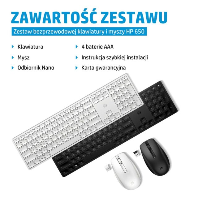 HP 650 Wireless Keyboard and Mouse Combo - imagine 6