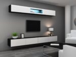 Cama Cabinet VIGO  90  full 90/35/32 black/white gloss - imagine 7