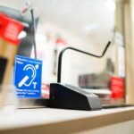 Contacta STS-K035-B-RH Intercom Curved Right-Microphone System  free-standing