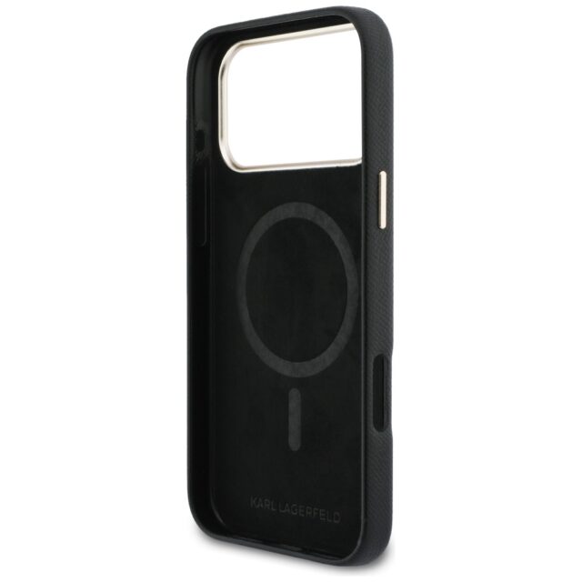 Case Karl Lagerfeld Karl Head Logo       MagSafe for iPhone 17 Pro Max black - imagine 7