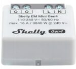 Inteligentny sterownik do pomiaru zużycia energii WiFi Shelly EM Mini Gen4 - imagine 2