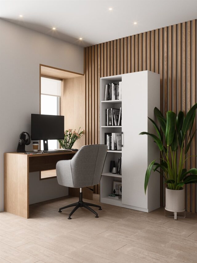 Topeshop RD-80 BIEL KPL office bookcase - imagine 3