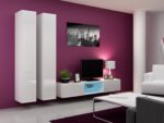 Cama Full cabinet VIGO '180' 180/40/30 white/white gloss - imagine 9