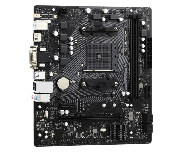 Asrock A520M-HDV Socket AM4 micro  ATX - imagine 4