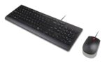 Lenovo Essential Wired Combo Black US Euro keyboard Mouse included Universal USB - imagine 3
