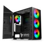 SAVIO PC Case Prime X1 ARGB Glass Black - imagine 4