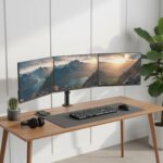 Maclean 3 monitor mount  gas spring  17 -27   2-8kg  black  MC-137