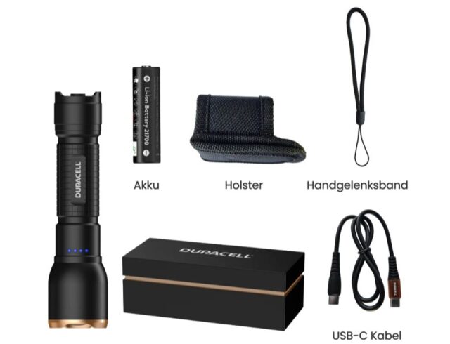 Duracell DF1500R Gift Box Flashlight black - imagine 6