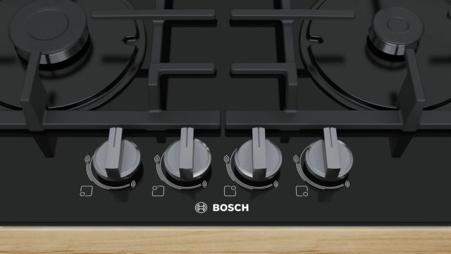 Bosch Serie 4 PNP6B6B90 hob Black Built-in 60 cm Gas 4 zone(s) - imagine 4