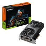 GIGABYTE GeForce RTX 5060 WINDFORCE OC 8G Graphics Card - 8GB GDDR7  128bit  PCI-E 5.0  2512 MHz Core Clock  3 x DisplayPort  1 x HDMI  GV-N5060WF2OC-8GD