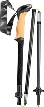 LEKI Black Series FX Carbon trekking pole Unisex Foldable - imagine 2